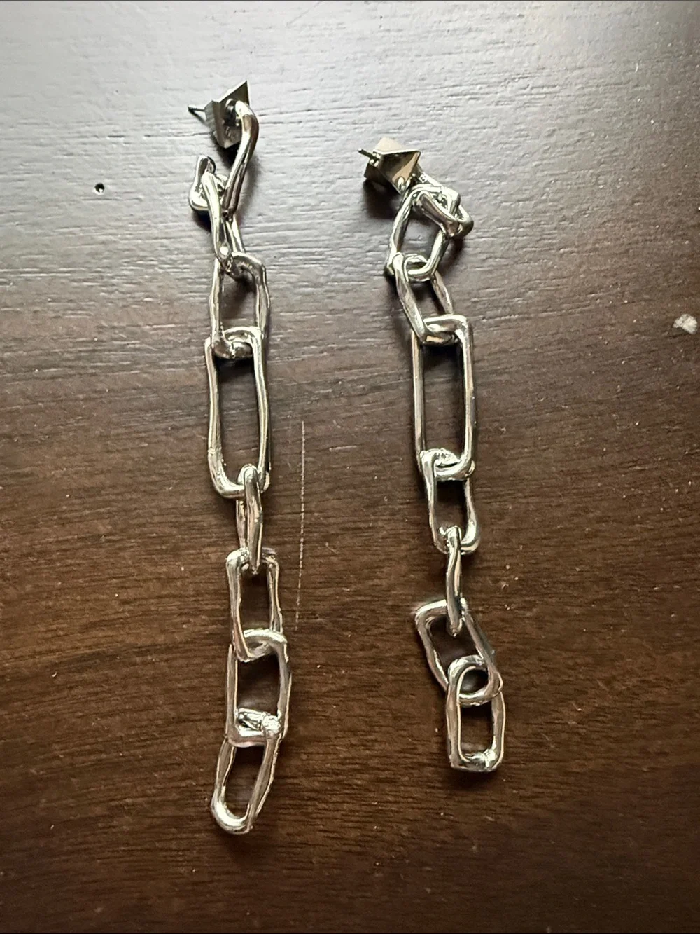 Alexis bittar Silver Chain-Link Drop Earrings